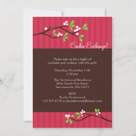 Filiale Weihnachten-Berry-Party Einladung