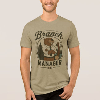 Filialleiter Biber Büro Arbeit Corporate Managen Tri-Blend Shirt