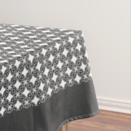 Filigree Black Medalion Pattern Tischdecke