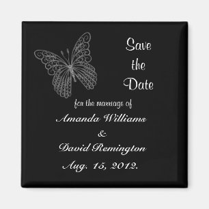 Filigree Butterfly speichert das Date Magnet