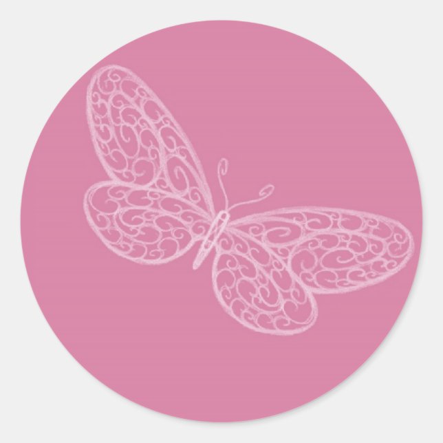 Filigree Butterfly Sticker (Vorderseite)