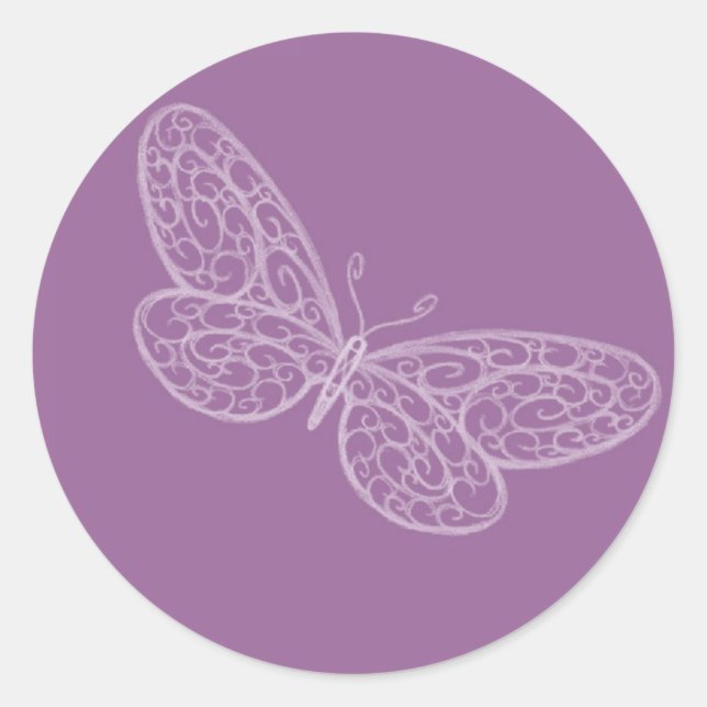 Filigree Butterfly Sticker (Vorderseite)