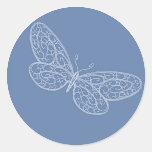 Filigree Butterfly Sticker (Vorderseite)