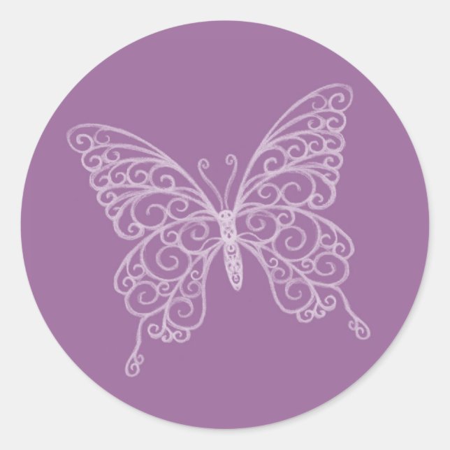 Filigree Butterfly Sticker (Vorderseite)