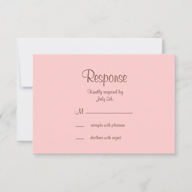 Filigree Butterfly UAWG in Brown RSVP Karte (Vorderseite)