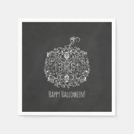 Filigree Chalkboard Fall Pumpkin Herbst Herbst Par Serviette