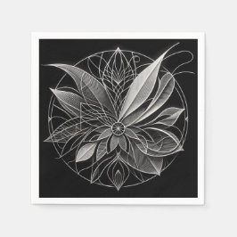 Filigree Floral Mandala Serviette