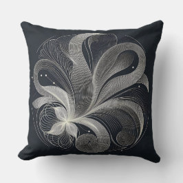 Filigree Flow Circle Kissen