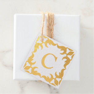 Filigree Gerahmt Monogramm Geschenkanhänger