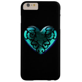 Filigree Goth Ice Blue Herz iPhone 16 Pro Max Hülle
