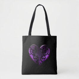 Filigree Goth Lila Heart