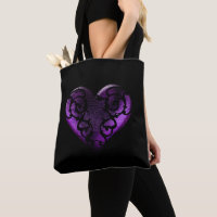 Filigree Goth Lila Heart