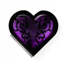 Filigree Goth Lila Heart