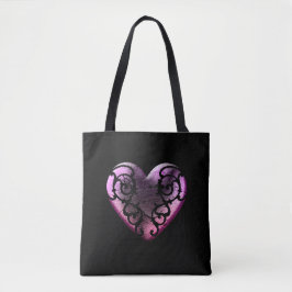 Filigree Goth Pink Heart
