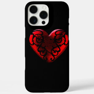 Filigree Goth Red Heart iPhone 16 Pro Max Hülle