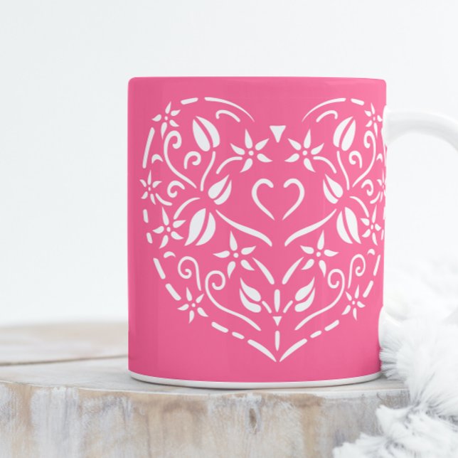 Filigree Heart Kaffeetasse (Von Creator hochgeladen)