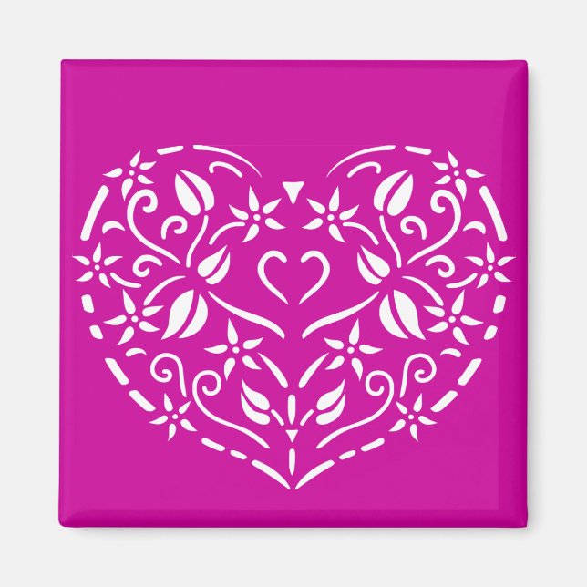 Filigree Heart Magnet (Vorne)