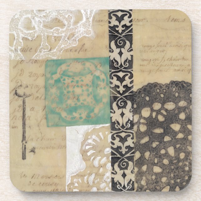 Filigree & Key II Getränkeuntersetzer (Vorderseite)