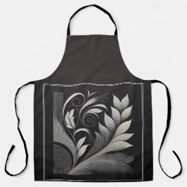 Filigree Leaf Frame Apron Schürze