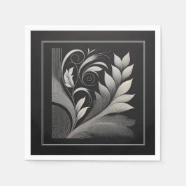 Filigree Leaf Frame Serviette