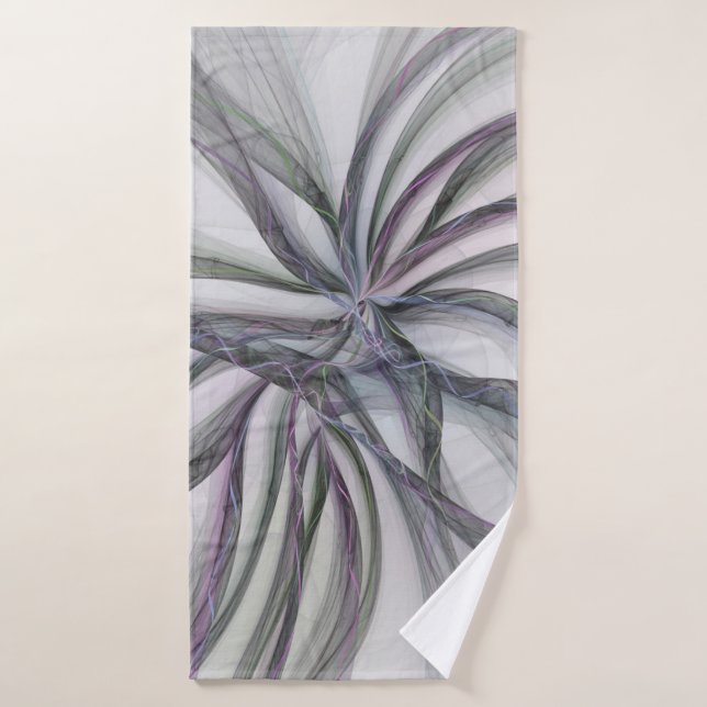 Filigree Motions Modernes Abstraktes Schwingen des Badehandtuch (Badehandtuch)