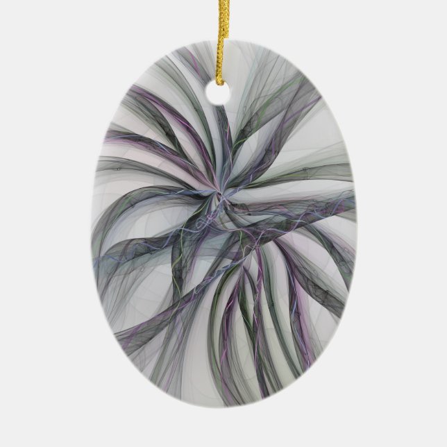 Filigree Motions Modernes Abstraktes Schwingen des Keramik Ornament (Vorne)