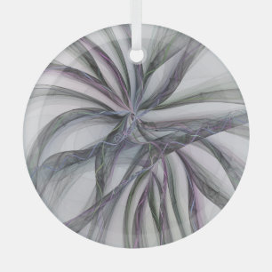 Filigree Motions Modernes Abstraktes Schwingen des Ornament Aus Glas