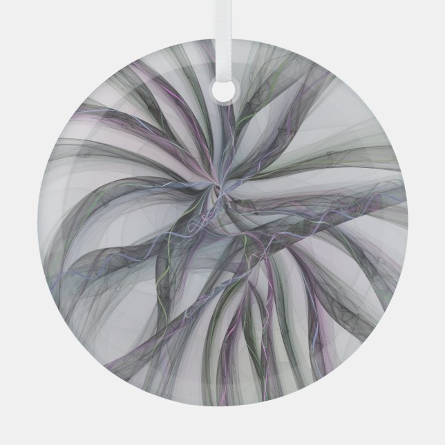 Filigree Motions Modernes Abstraktes Schwingen des Ornament Aus Glas (Vorderseite)