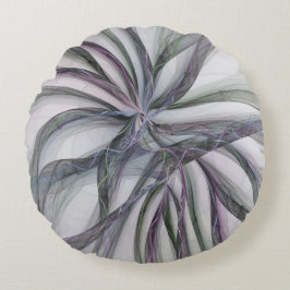 Filigree Motions Modernes Abstraktes Schwingen des Rundes Kissen