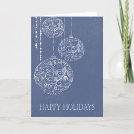 Filigree Ornaments - "Frohe Ferien" Feiertagskarte