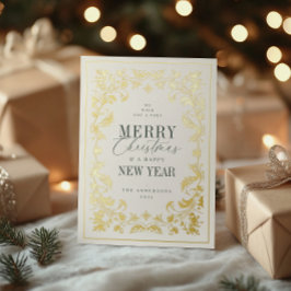 Filigree Rahmen Folien Feiertagskarte