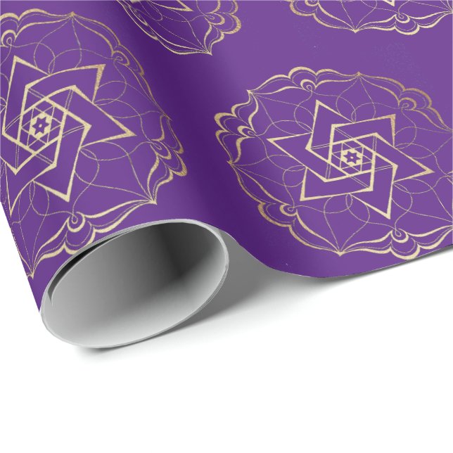 Filigree Star von David Wrapping Paper Geschenkpapier (Rolleneckpunkt)