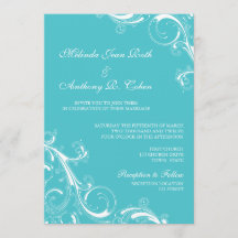 Filigree Wirbel Blau Curacao