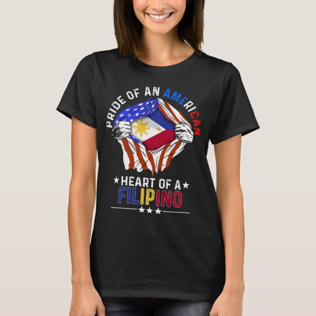 Filipina Filipina Flag Filipina T-Shirt (Vorderseite)