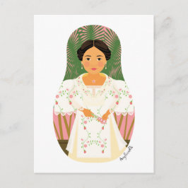 Filipina Matryoshka Postcard Postkarte
