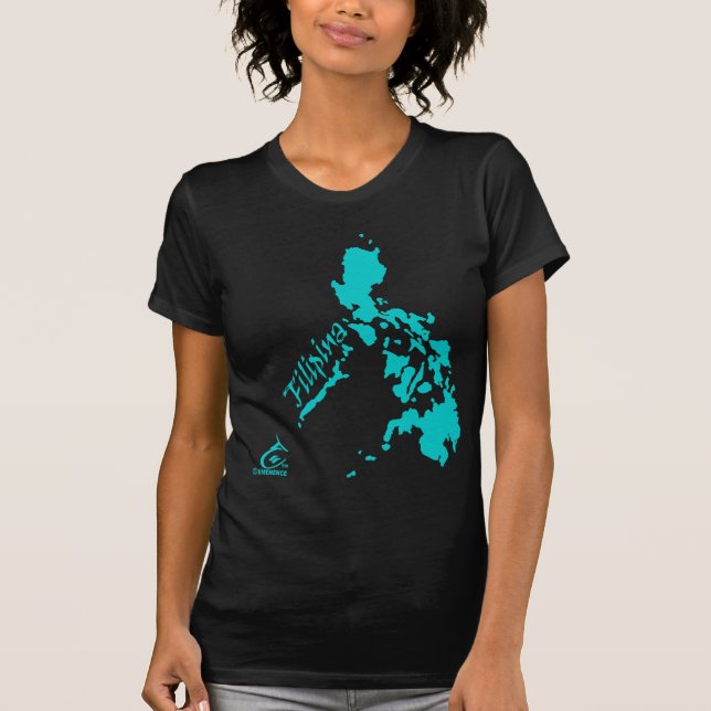 Filipina-philippinische Inseln aquamarin T-Shirt (Vorderseite)