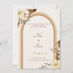 Filipiniana Filipino Hochzeitseinladung Boho Einladung