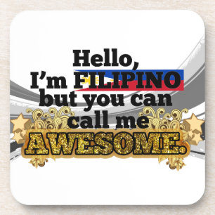 Filipino, aber rufen mich fantastisch an getränkeuntersetzer
