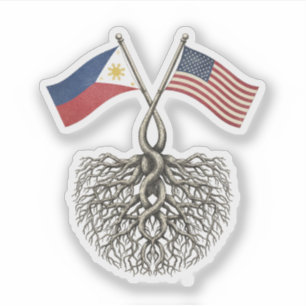 Filipino-Amerikaner Aufkleber