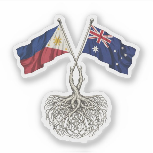 Filipino-Australier Aufkleber (Vorderseite)