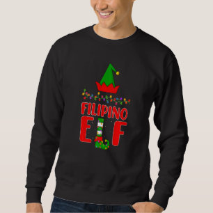 Filipino Elf Matching Family Lighting Weihnachten Sweatshirt