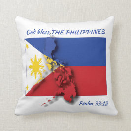 FILIPINO FLAG Philippines Scripting Custom Kissen