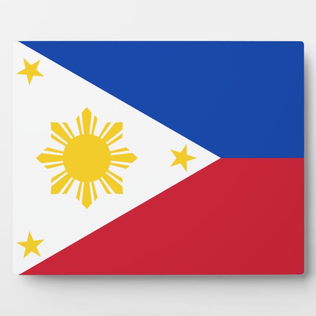 Filipino-Flagge Fotoplatte (Vorderseite)