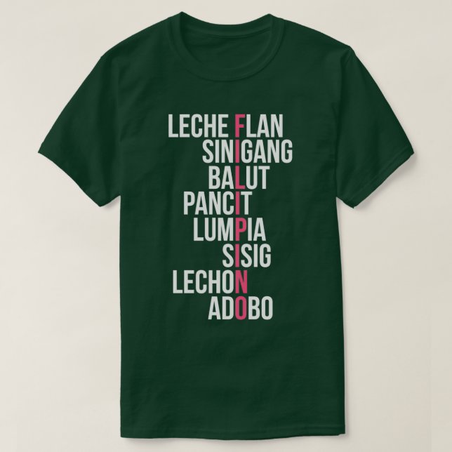 Filipino Food Pinoy Adobo T-Shirt (Design vorne)