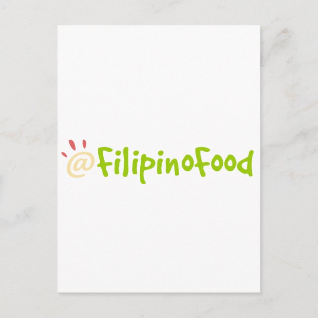 Filipino Food Postkarte (Vorderseite)