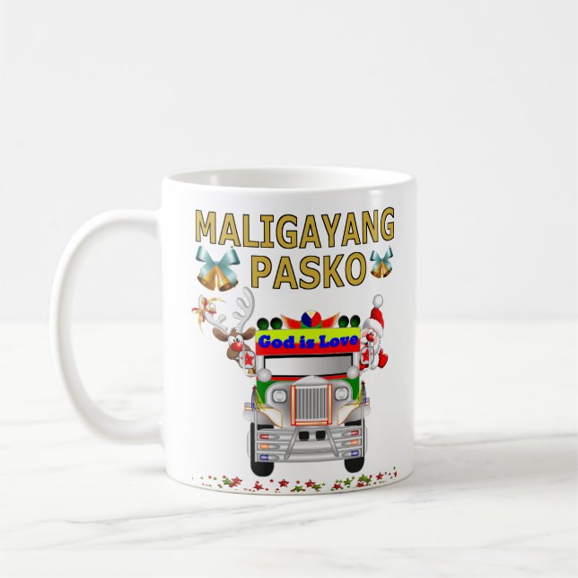 Filipino Frohe Weihnachten - Maligayang Pasko Kaffeetasse (Links)