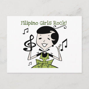 Filipino Girls Rock Postkarte