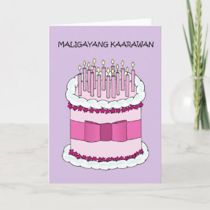 Filipino Happy Birthday Maligayang Kaarawan Karte