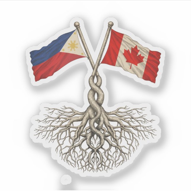 Filipino-Kanadier Aufkleber (Vorderseite)