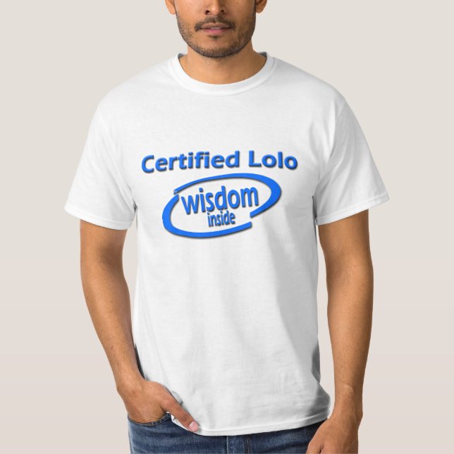 Filipino Lolo Geschenk - Klugheit nach innen T-Shirt (Vorderseite)